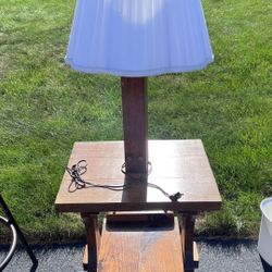 End Table And Lamp