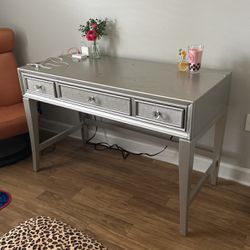desk with outlets
