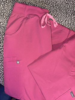 Figs Scrubs in F’ing Pink