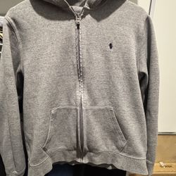 Grey Polo Zip Up