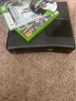 Xbox 360 with games