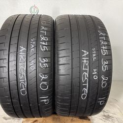 2 Tires 275 35 20 Pirelli P Zero Pz4 MO