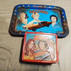 Vintage 1980s Dukes Of Hazzard Tray And Box