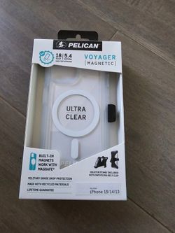 Pelican Voyager iPhone 15 Clear Case