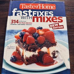 Hardcover Taste of Home Fast Fixes with Mixed Cookbook