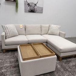 Cream Sectional Couch - Free Delivery 