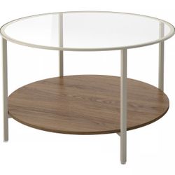 Brand new IKEA VITTSJÖ coffee table (light beige glass) still in original box.