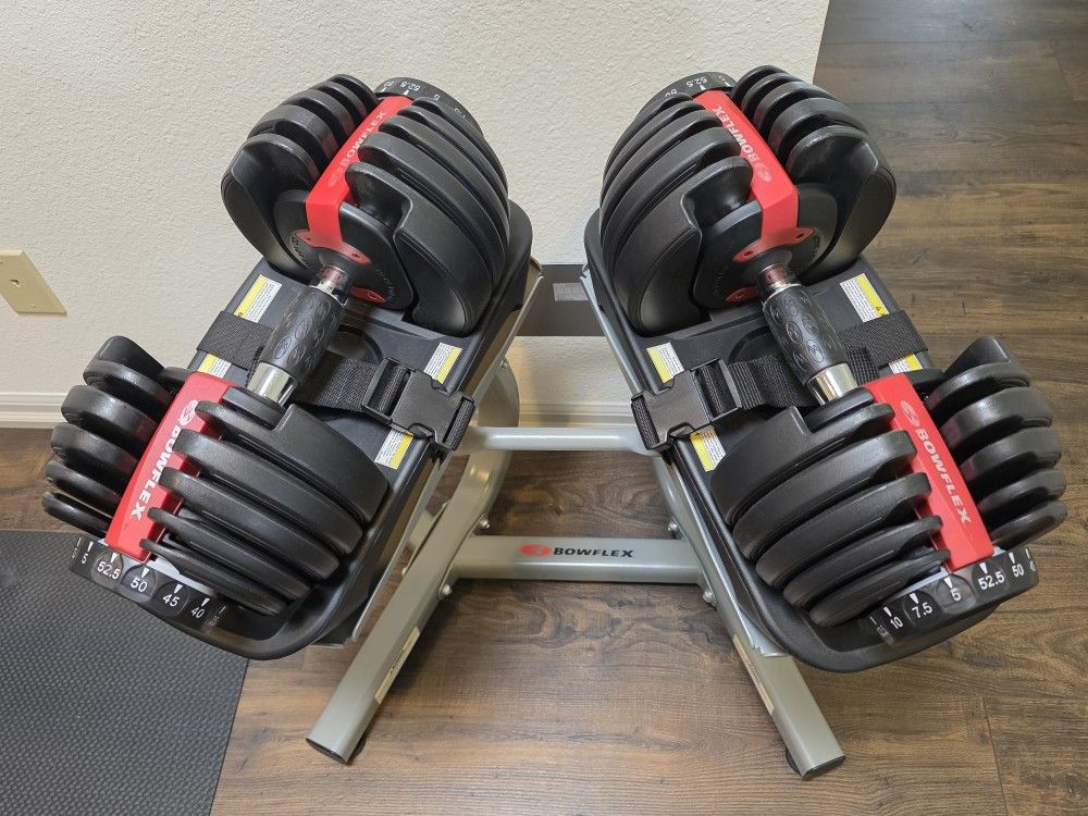 Bowflex SelectTech 552 Adjustable Dumbbell Set with Bowflex Stand