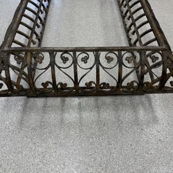 Coffee table Iron and Glass 38” X 62” 