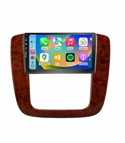 Car Stereo Radio Chevrolet Suburban Tahoe GMC Yukon Sierra 2007 2008 2009 2010 2011 2012 2013, CarPlay Android Auto, 9” Touch Screen, Backup Camera