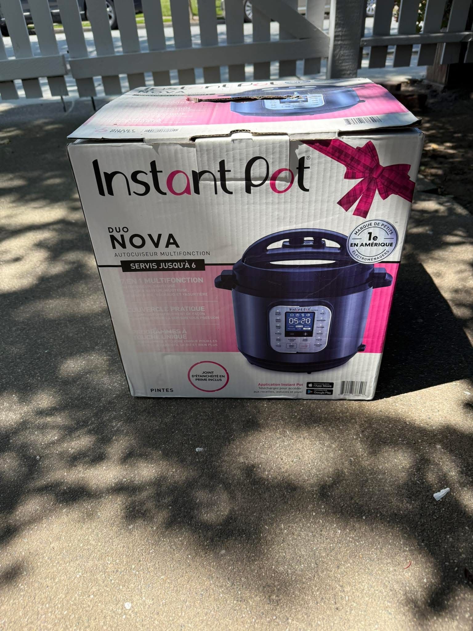 Instant pot Nova 6qt