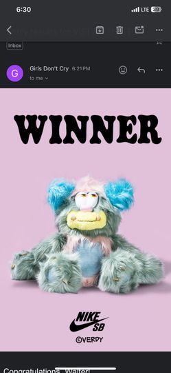 Girls Don't Cry! Verdy Visty Plush Toy Brand New Sealed! for
