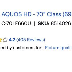 Sharp - AQUOS HD - 70" Class (69-1/2" Diag.) - LED - 1080p - Smart - HDTV