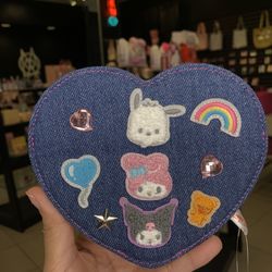 Sanrio Characters Folding Stand Mirror (Denim Patch Series)