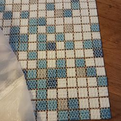 Mosaic Wall Tile With Mesh Backing Square Foot Each