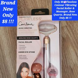 $8🌸Vibrating Facial Roller & Massager, by Flawless Contour Rose Quartz. Brand New.
Only $8 !!!