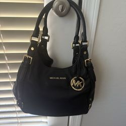 Michael Kors Black Leather Bag 
