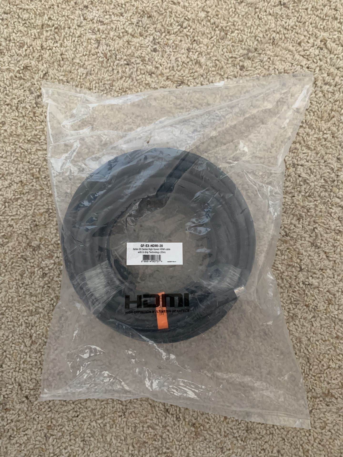 GEFEN GF-EX-HDMI-20 EX SERIES HIGH-SPEED HDMI CABLE WITH G-GRIP TECHNOLOGY(20m)