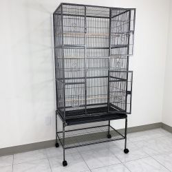 New in Box $160 X-Large 69-inch Bird Cage Rolling Stand for Mid-Sized Parrots Cockatiels Parakeets Lovebirds 