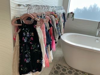 73-piece girls clothing lot,  size 4T–5T. Includes Mini Boden, Gap Kids, Carter’s, Old Navy, Calvin Klein, and more.