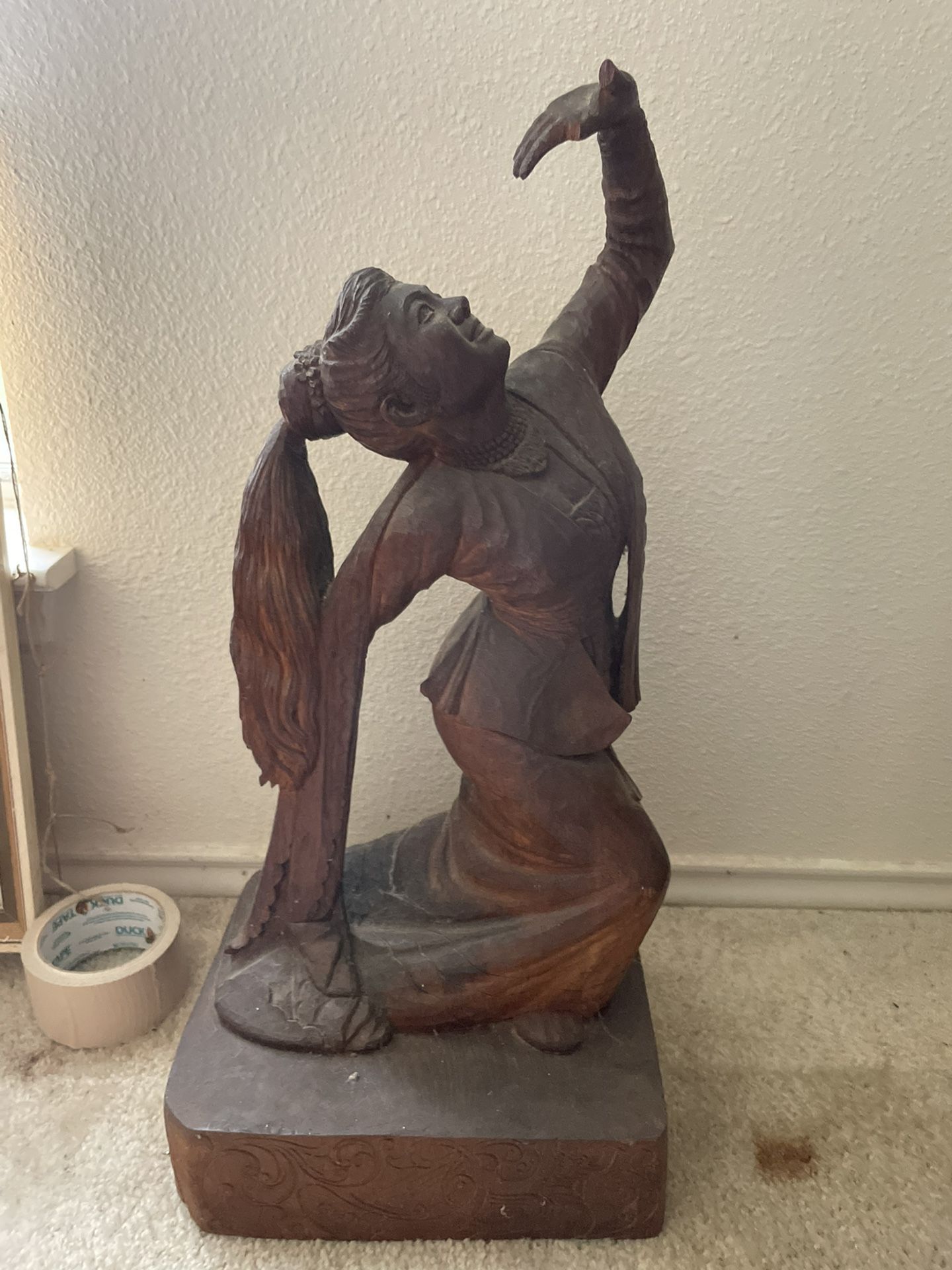 Teakwood Statue - Indian Dancer 