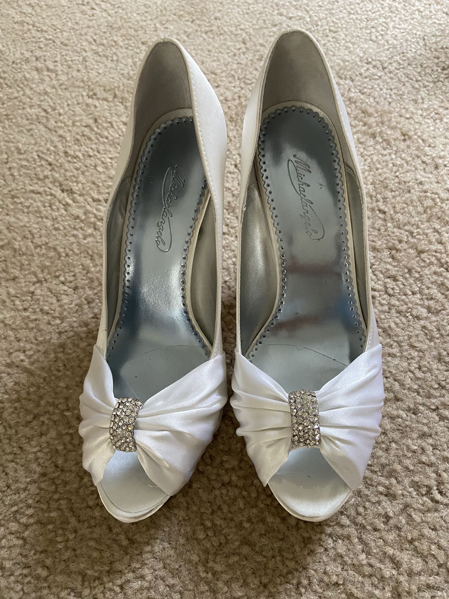 White Wedding Heels 