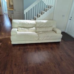 Cindy Crawford Home Leather Sofa And Chair