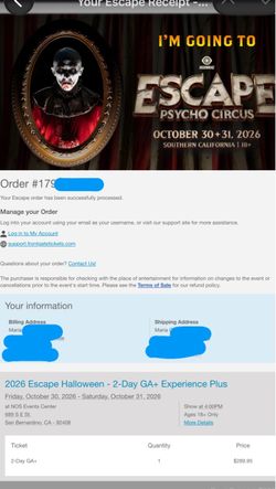 Escape Tickets