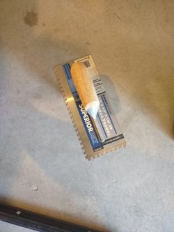 Notched Trowel 1/4" sq