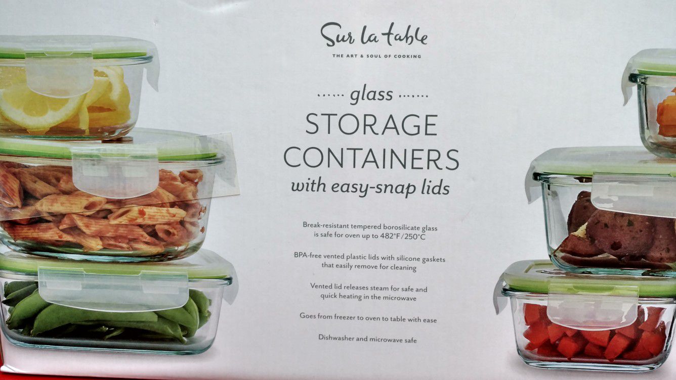 Storage container 20 -piece glass