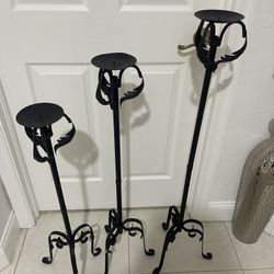 Set Of 3 Candle Holders