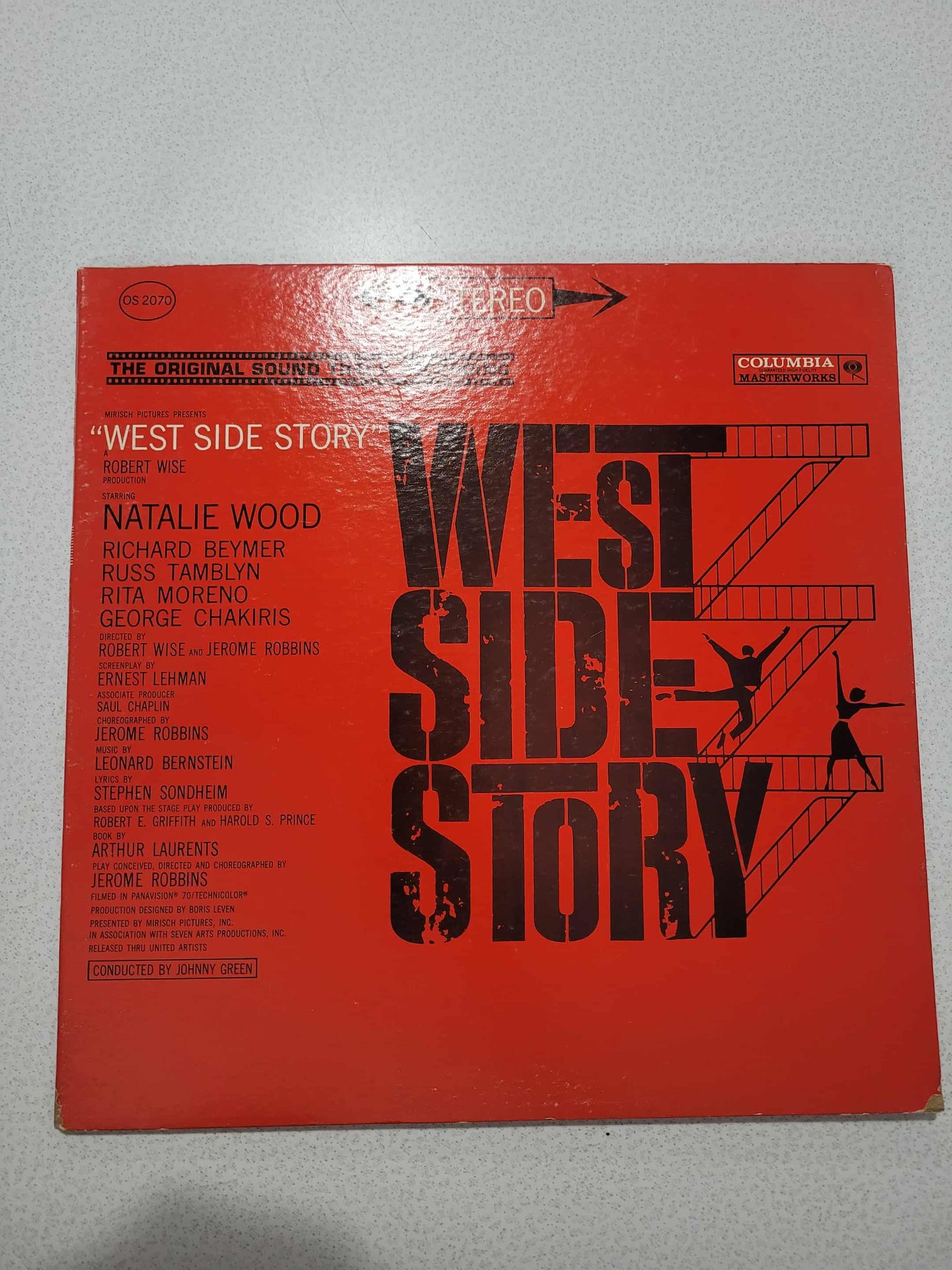 Vintage West Side Story Music Vinyl Record Album & Original Cover Sleeve