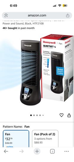Honeywell table fan