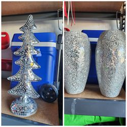Silver mosaic decor