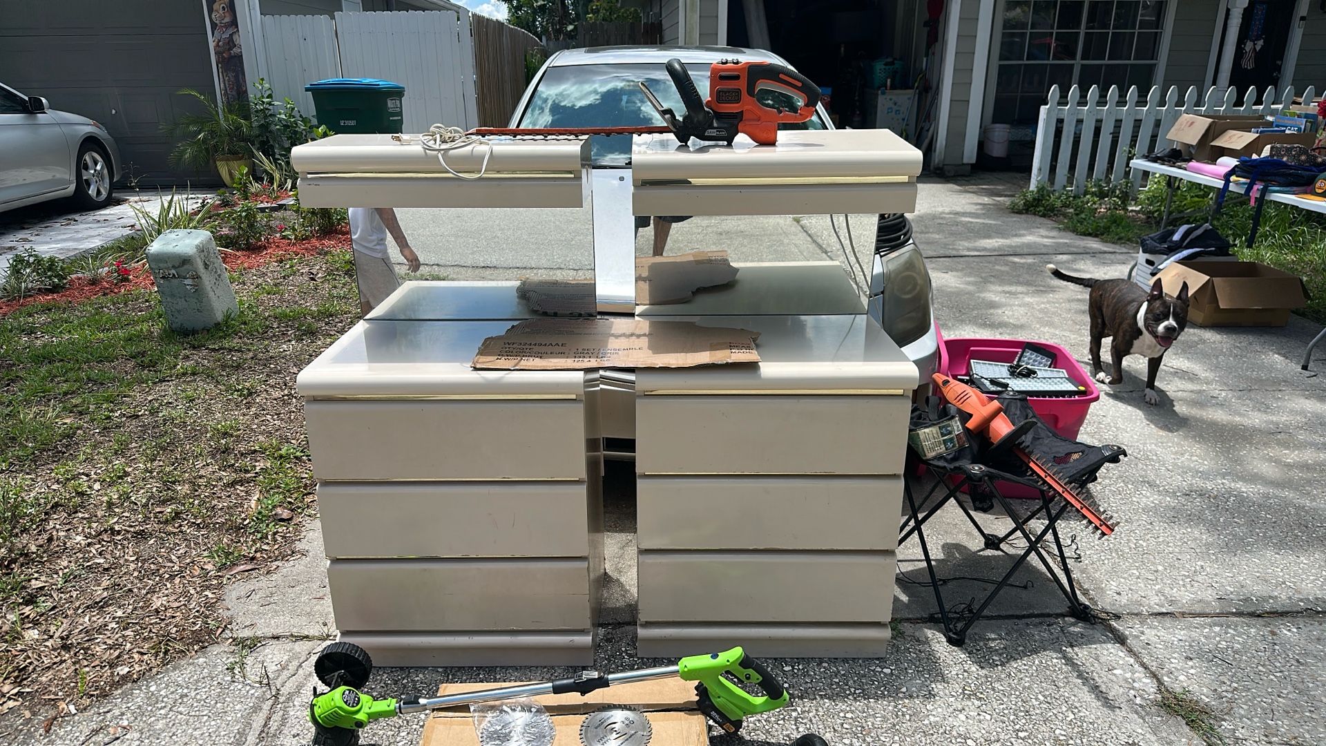 Three-piece king size bedroom set