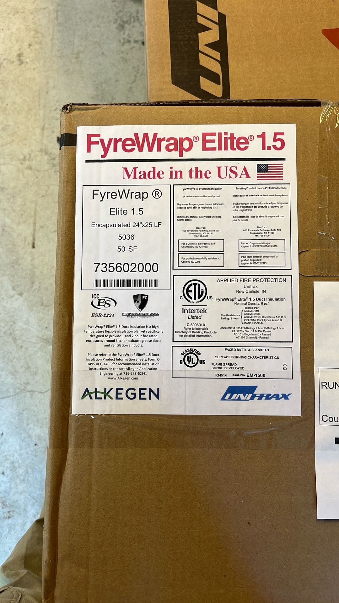 Fyrewrap Élite 1.5 24”x25lf 50sf
