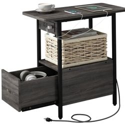 End Table With Charging Station