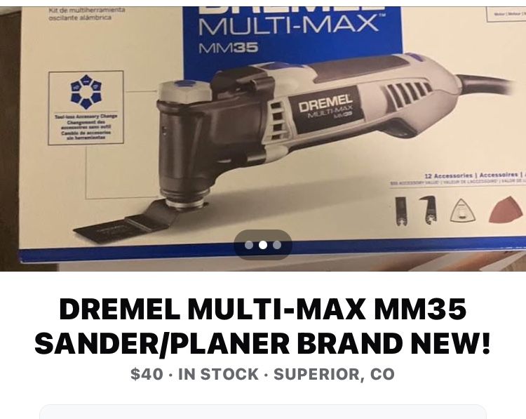 Dremel Multi-Max Sander/Planer