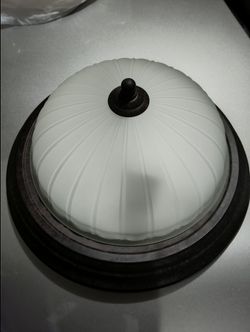 Frosted Glass Ceiling Light Fixture 