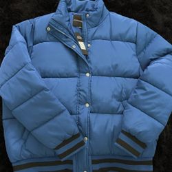 Blue Puffer Coat