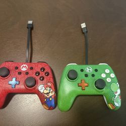 PowerA Mario And Luigi Nintendo Switch Controllers 