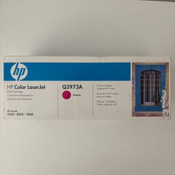 HP Magenta LaserJet Toner Cartridge Q3973A New Open Box
