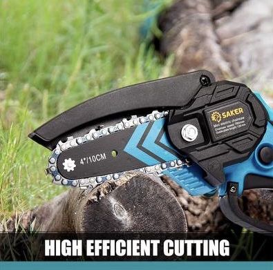 Mini Electric Chainsaw – Cordless, Portable, Fast Cutting!