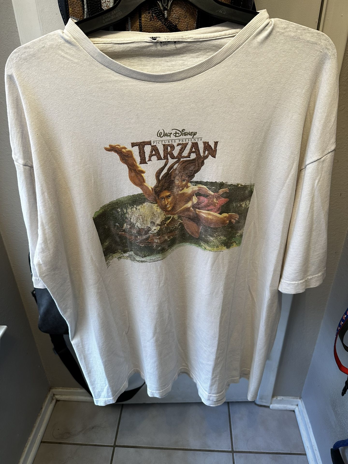 Vintage 90's Disney Tarzan T Shirt Size XXL