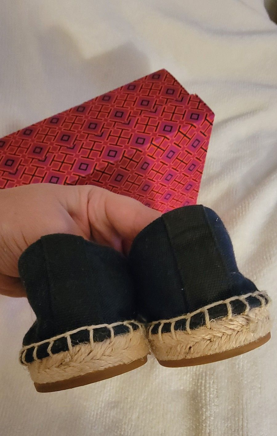 Navy Blue Tory Burch Flat Espadrille Size 9.5 Clothing