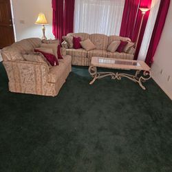 Couch, Loveseat, Coffee & End Table