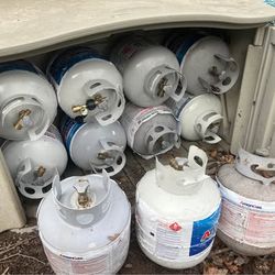Propane Tanks for Gas Heated BBQ Grill, Outdoor Heater, Fire Pit, or Fire Table - Several Available!