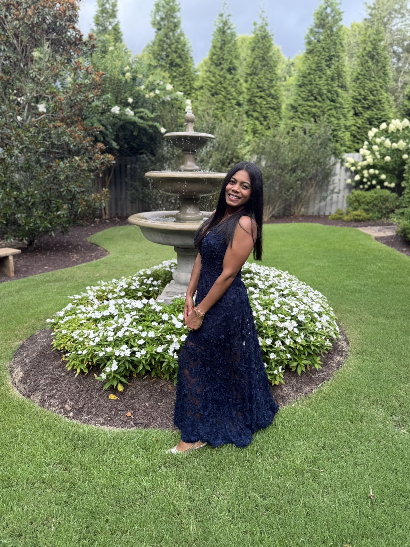 Xscape Dress #6 Navy Blue