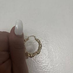 10 Kt Earrings Gold Hoops 