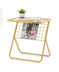 All new end table night stand table with acrylic top